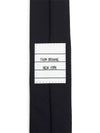 Three Stripes Classic RWB Selvedge Super 120 Count Wool Tie Navy - THOM BROWNE - BALAAN 8