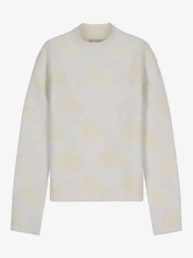 J W ANDERSON Bunny Jacquard High Neck Knit White Ivory KW1032YN0269041 - JW ANDERSON - BALAAN 1