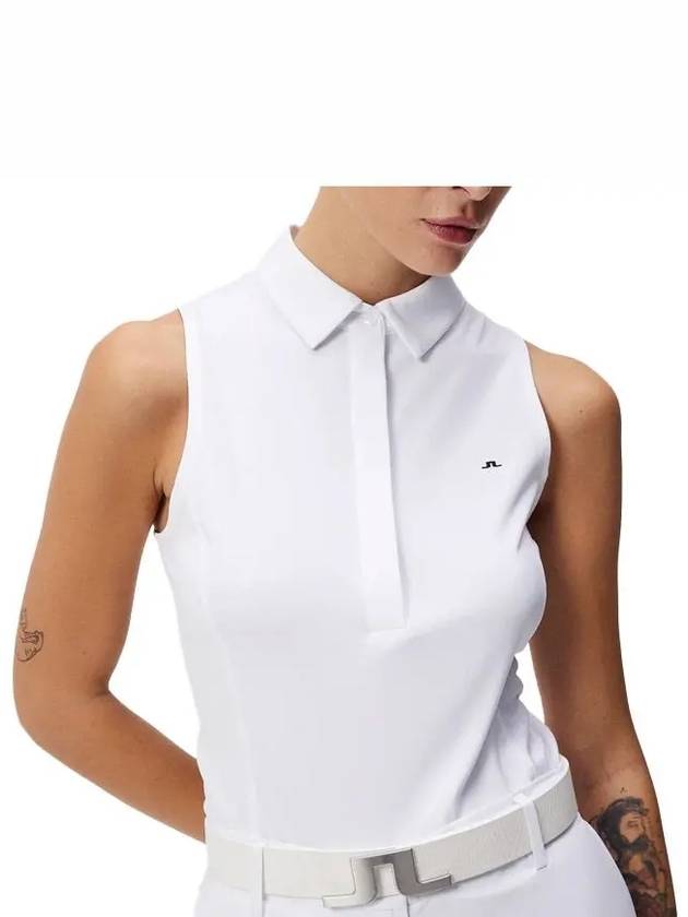 Women's Dena Sleeveless Top Lapis White - J.LINDEBERG - BALAAN 6