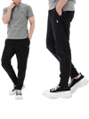 Drawstring Cotton Track Pants Black - POLO RALPH LAUREN - BALAAN 2