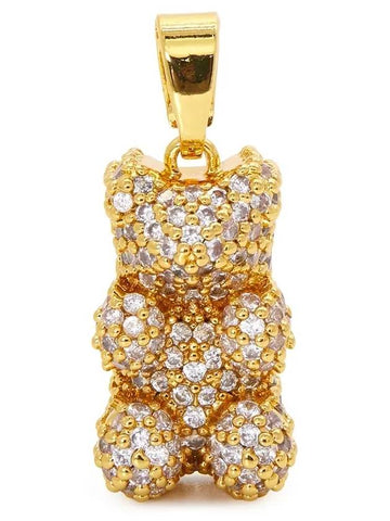 Nostalgia Mama Bear Classic Connector Pendant Gold - CRYSTAL HAZE - BALAAN 1