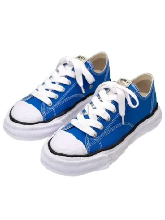 A11FW702 CL Blue Peterson OG Sole Canvas Low Top Sneakers - MIHARA YASUHIRO - BALAAN 1