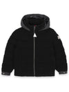 Kids Logo Patch Corduroy Mix Padded Jacket Black 1A00029 5969O 999 8 10A - MONCLER - BALAAN 2