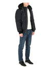 Men's Ballistic Bomber Jacket Black Fox Fur Navy - MOOSE KNUCKLES - BALAAN 4