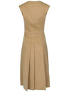 Cosmo Virgin Wool Dress One Piece Camel 62260623 - MAX MARA - BALAAN 7