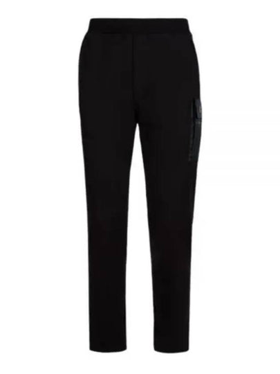 Metropolis Series Stretch Fleece Mixed Track Pants Black - CP COMPANY - BALAAN 2