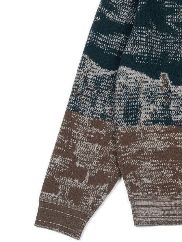 Night guide jacquard knit dark green I5WN02GR - IOEDLE - BALAAN 6