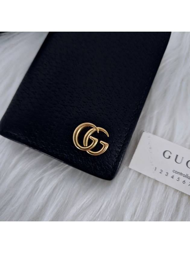 GG Marmont business card wallet black 428737 - GUCCI - BALAAN 3