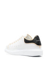 Oversized Black Tab Low-Top Sneakers White - ALEXANDER MCQUEEN - BALAAN 3