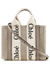 Woody Small Canvas Tote Bag Musk Grey - CHLOE - BALAAN 2