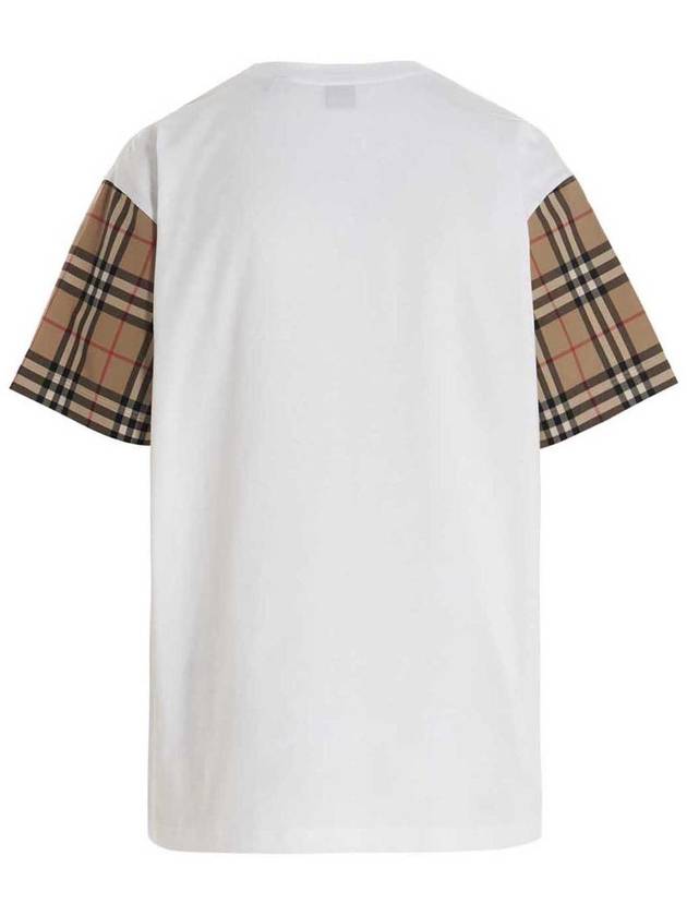 Vintage Check Sleeve Short Sleeve T-Shirt White - BURBERRY - BALAAN 3