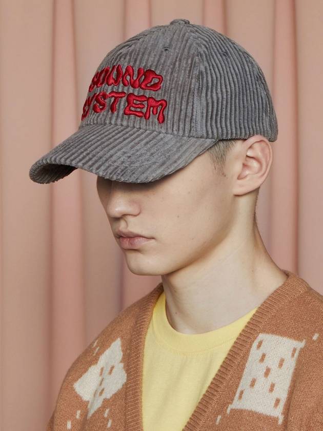 Sound Corduroy Ball Cap Gray - UNALLOYED - BALAAN 3