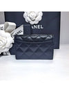 Classic Grained Calfskin Card Wallet Black - CHANEL - BALAAN 3