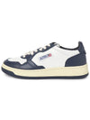 Medalist Navy Tab Low Top Sneakers White Navy - AUTRY - BALAAN 4