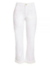 Tracy Cotton Straight Pants White - MAX MARA - BALAAN 2