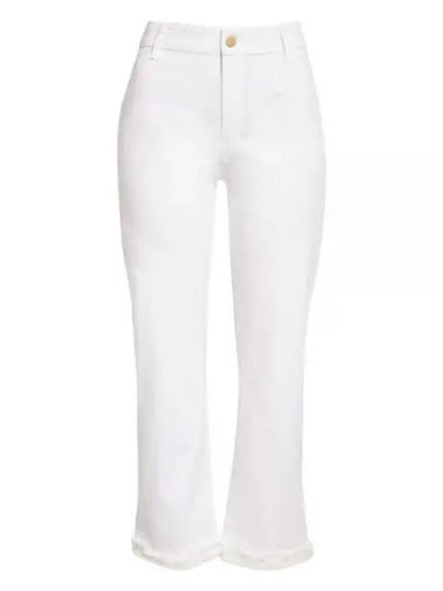 Tracy Cotton Straight Pants White - MAX MARA - BALAAN 2