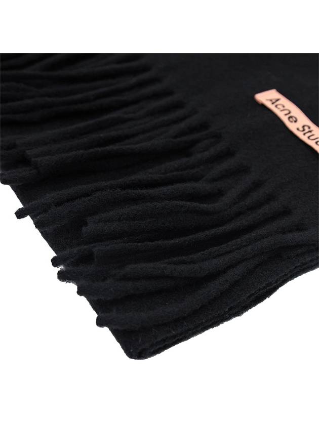 Skinny Muffler Shawl Scarf Black CA0218 900 - ACNE STUDIOS - BALAAN 3