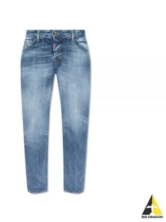 Cool Girl Crop Jeans Blue - DSQUARED2 - BALAAN 2