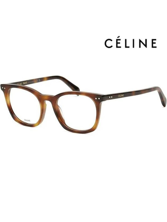 Glasses frame CL50058I 052 leopard horn rim square - CELINE - BALAAN 1