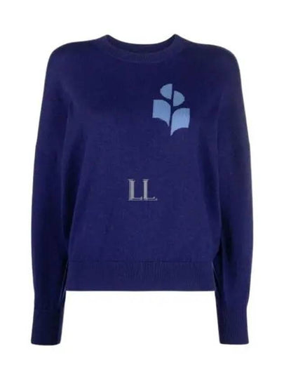 Marisans Logo Knit Top Blue - ISABEL MARANT - BALAAN 2