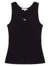 Cotton Baby Tank Top Black - MAISON KITSUNE - BALAAN 2