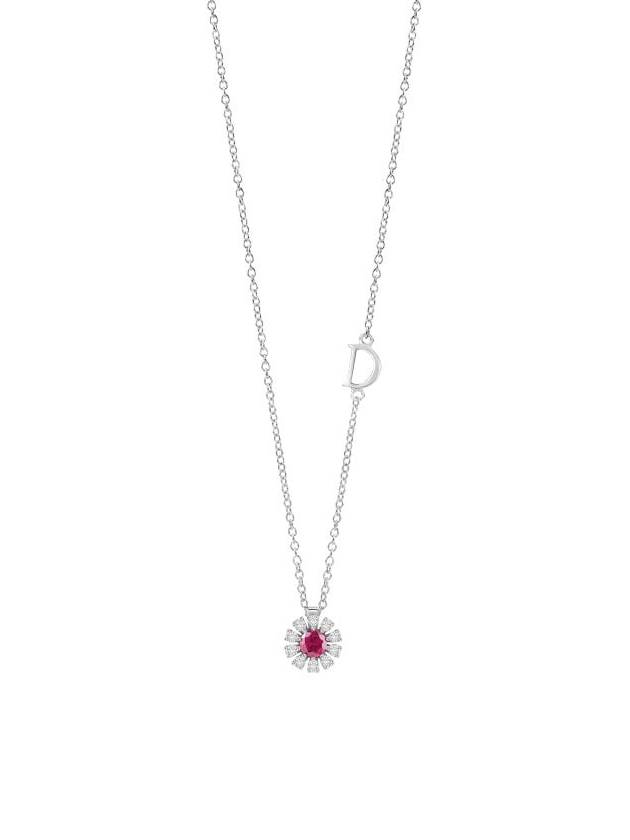 White gold diamond and ruby necklace20087086 - DAMIANI - BALAAN 1