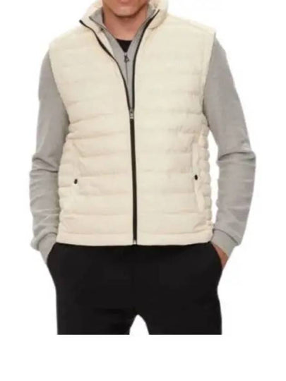 Tonal Logo Print Quilting Vest White - HUGO BOSS - BALAAN 2