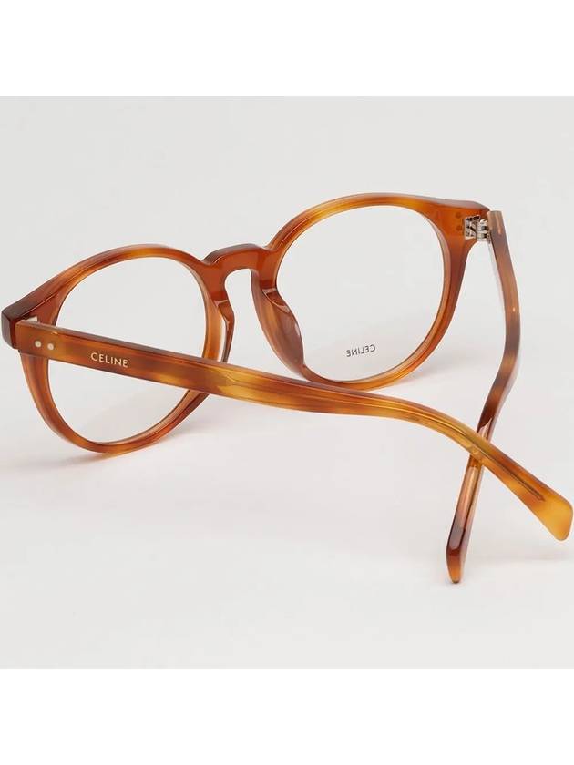 Glasses frame CL50031F 053 men women round horn rim Asian fit - CELINE - BALAAN 3