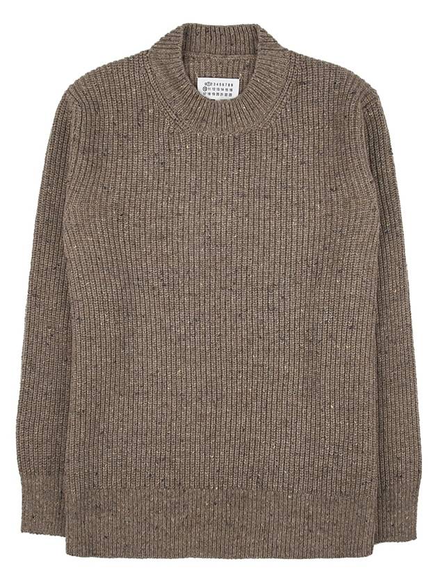 Donegal Classic Cashmere Wool Knit Top Walnut - MAISON MARGIELA - BALAAN 10