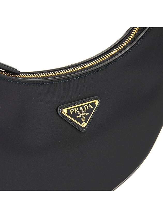 Arque Re-Nylon Leather Shoulder Bag Black - PRADA - BALAAN 9