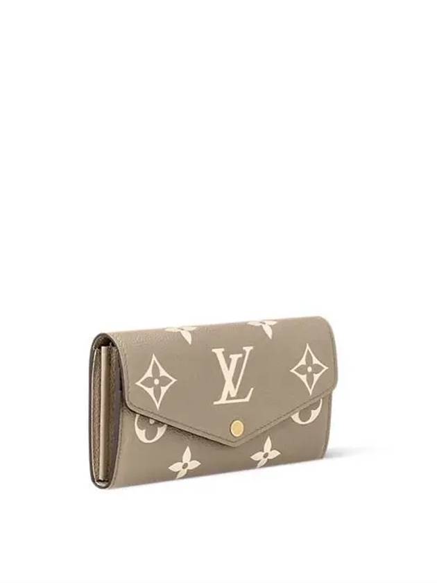 Sarah Monogram Empreinte Long Wallet Brown - LOUIS VUITTON - BALAAN 7