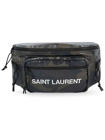 Men's Pouch Belt Bag Black - SAINT LAURENT - BALAAN 1