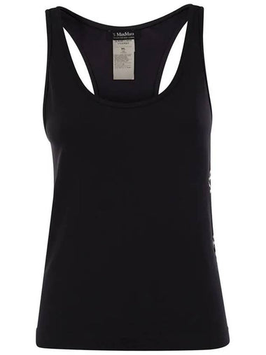 FORTUNA logo sleeveless top black 2429946011 005 - MAX MARA - BALAAN 1