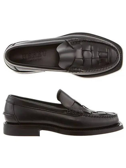 Women's Nombela Interwoven Moccasin Loafer Black - HEREU - BALAAN 2