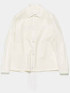 Men's Black Back Logo Waterproof Coach Jacket White - JIL SANDER - BALAAN 3