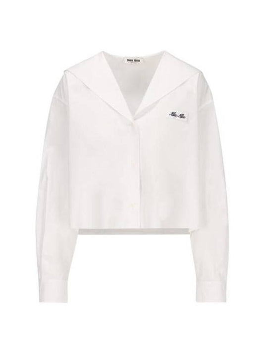 Shirt MK182410RGF0009 P24 WHITE - MIU MIU - BALAAN