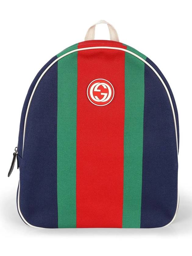 Kids Stripe Logo Backpack - GUCCI - BALAAN 4