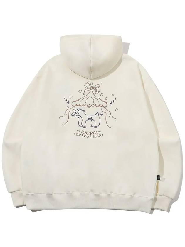 Harvey Horse Embroidered Hoodie Cream - CPGN STUDIO - BALAAN 3