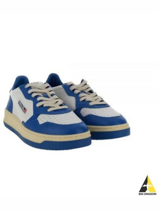 Men's Medalist Low Leather Sneakers Blue - AUTRY - BALAAN 2