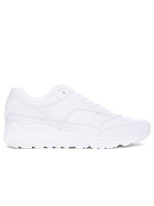 Bump Leather Low Top Sneakers White - SAINT LAURENT - BALAAN 1