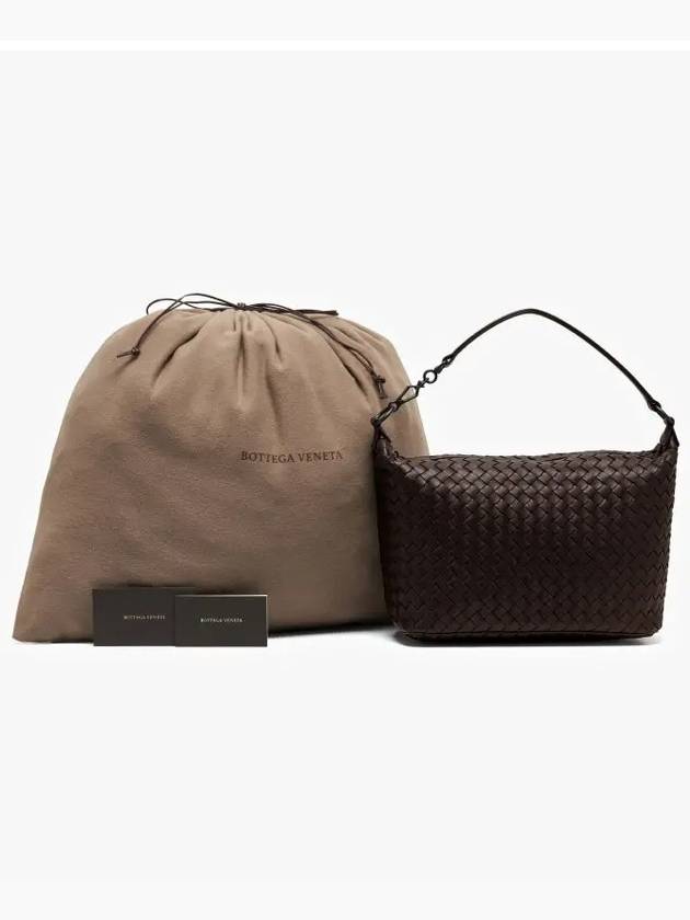 Small Intrecciato Nappa Shoulder Bag Brown - BOTTEGA VENETA - BALAAN 4