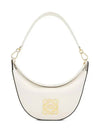 Luna Logo Plaque Hobo Small Shoulder Bag White - LOEWE - BALAAN 2