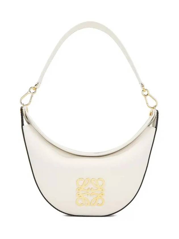 Luna Logo Plaque Hobo Small Shoulder Bag White - LOEWE - BALAAN 2