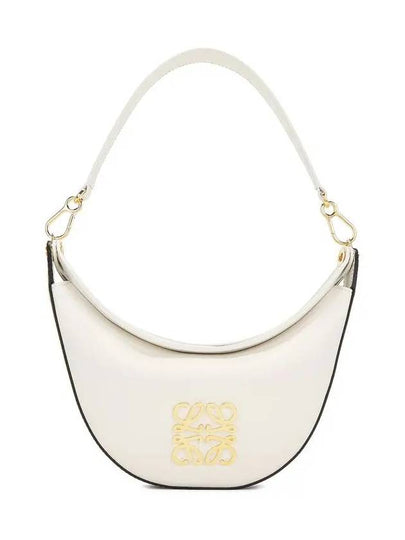 Luna Logo Plaque Hobo Small Shoulder Bag White - LOEWE - BALAAN 2