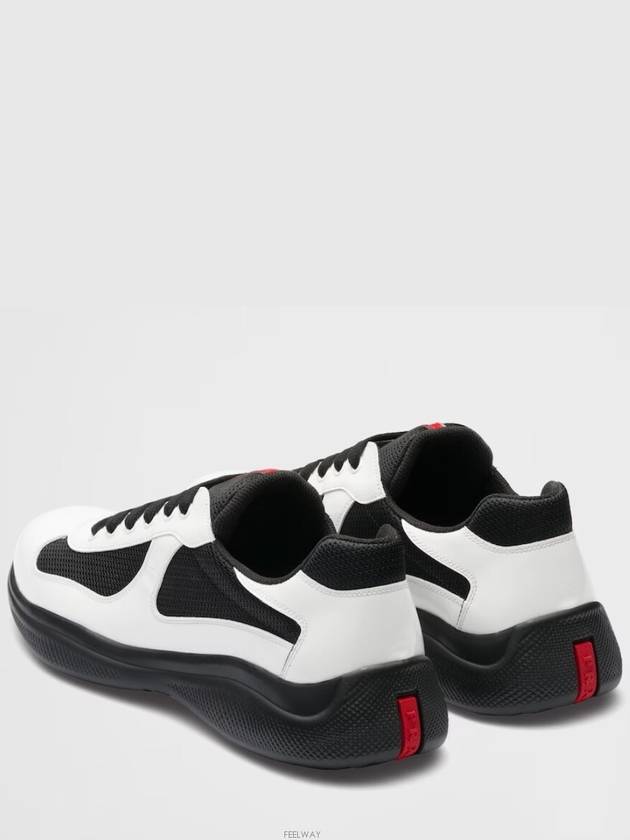 America's Cup Low Top Sneakers White Black - PRADA - BALAAN 7