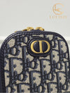 Used luxury goods Lewis It Navy Oblique Montaine 30 Phone Holder Chain Bag - DIOR - BALAAN 4