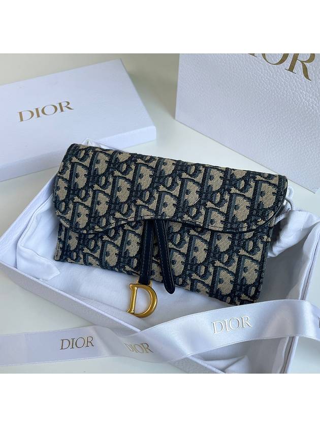 Saddle Mini Chain Wallet Cross Bag S5614CTZQ - DIOR - BALAAN 3