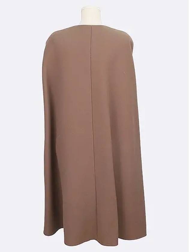 LL WC012H Brown color wool shawl coat - LANVIN - BALAAN 3