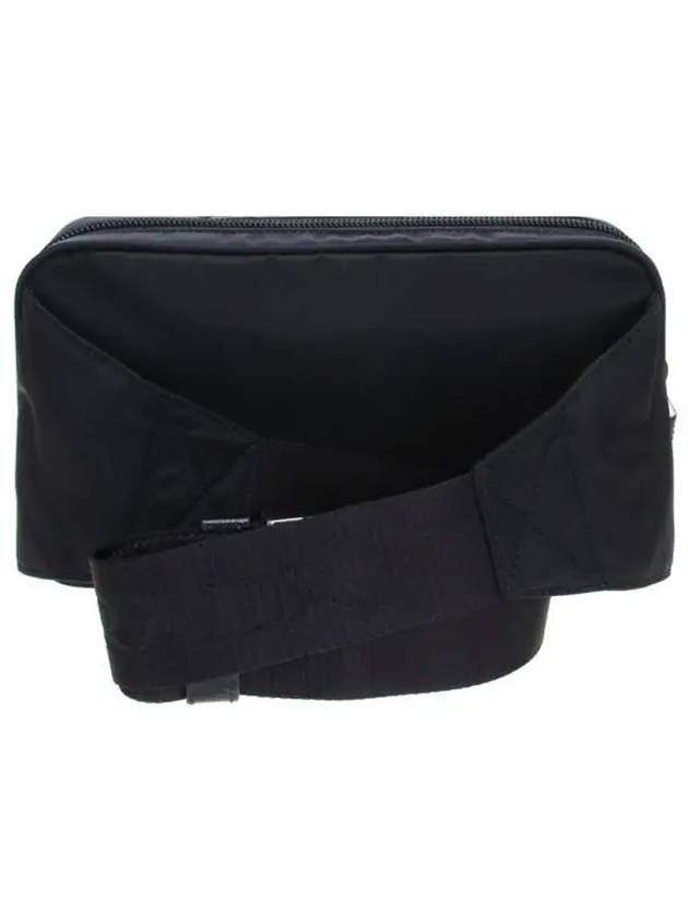 Re-Nylon And Saffiano Leather Belt Bag Black - PRADA - BALAAN 4