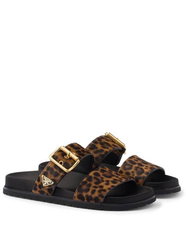 Printed leather slide 1XX715 XRY F0151 - PRADA - BALAAN 3